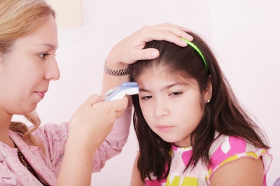 young girls being examined by doctor
